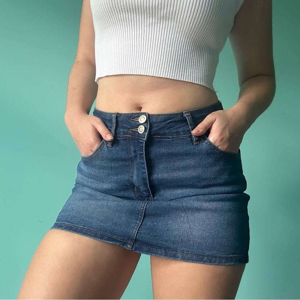 Denim Mini Skirt